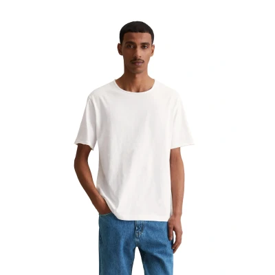 Abbildung von Marc O&#039;Polo Denim RAW CUT Tshirt basic, Herren, Größe: Medium, White