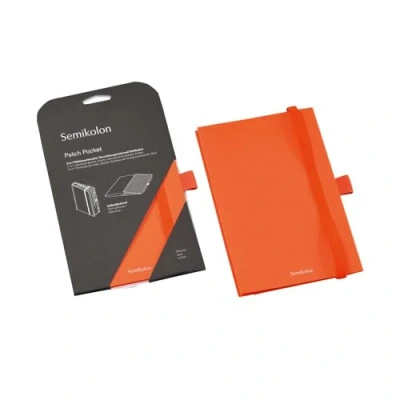 Abbildung von Semikolon Selbstklebende Falttasche Orange