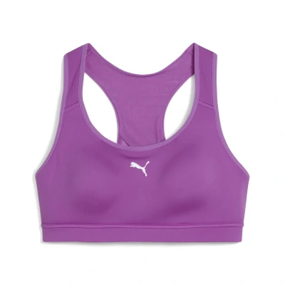 Abbildung von Puma RUN BRA Sportbh mit mittlerer Stützkraft, Damen, Größe: Medium, Wild berry