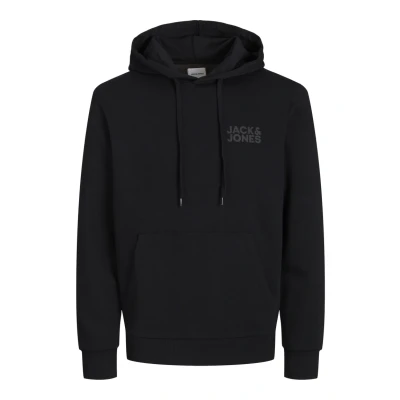 Abbildung von Jack &amp; Jones CORP Kapuzenpullover, Herren, Größe: Large, Black