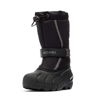 Abbildung von Sorel KIDS FLURRY Schneestiefel für Unisex Kinder, Schwarz (Black x City Grey) Youth, 39 EU