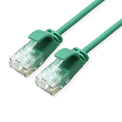 Abbildung von ROLINE UTP DataCenter Patchkabel Kat.6A (Class EA), LSOH, slim, grün, 5 m