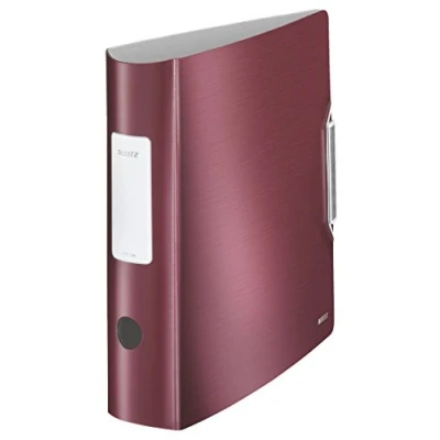 Abbildung von LEITZ Aktenordner 180 Active Style 1108, Ordner breit, Alu Optik, aufgeklebtes Rückenschild