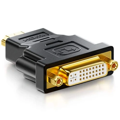 Abbildung von deleyCON HDMI zu DVI Adapter Buchse Stecker Kabel