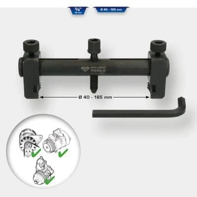 Abbildung von KS TOOLS BT616000 Abzieher, Riemenscheibe 88 10 (3/8&quot;) Vierkant