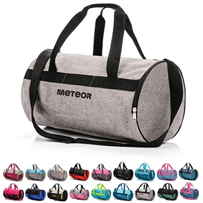 Abbildung von meteor Sporttasche Kinder 25L runde Tasche Gym Herren schwimmtasche Reisetasche Urlaubstasche klein Fitnesstasche Kindertaschen Schule Taschen turntasche Jungen