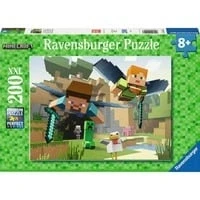 Abbildung von Kinderpuzzle Minecraft Tierische Abenteuer