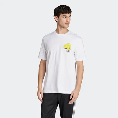 Abbildung von adidas Herren Lounge STILL Life Lemons Graphic T Shirt, Glow Blue, L