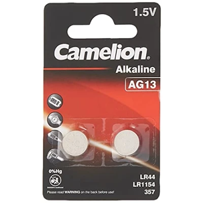 Abbildung von Camelion 0%HG Knopfzelle AG13/LR44 2 er silber