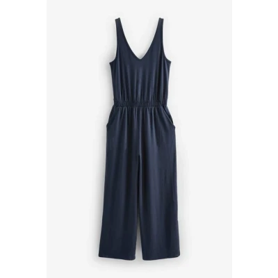Abbildung von Next Vneck Regular FIT Jumpsuit, Damen, Größe: 46, Navy