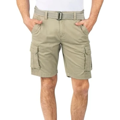 Abbildung von riverso Cargoshorts Herren Shorts RIVJoko Regular Fit Bermudashorts mit Gürtel