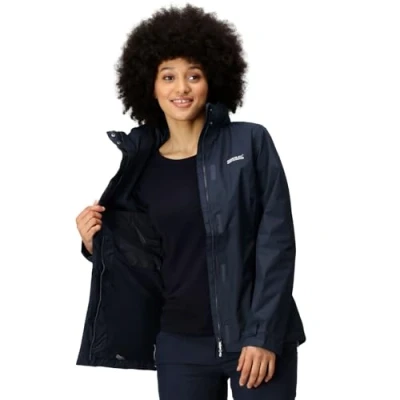 Abbildung von Regatta Damen Daysha Regenjacke, Navy, Large