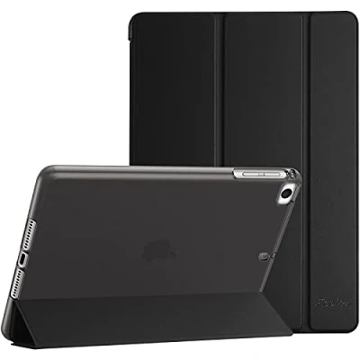Abbildung von ProCase Dünn Hülle für iPad Mini 1 2 3 4 5, Weich Soft TPU Rückseite Abdeckung Schutzhülle, Slim Smart Cover Case Schwarz