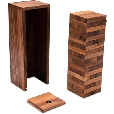 Abbildung von Logoplay Holzspiele Spielesammlung, Wackelturm Gr. L für 2 oder mehr Spieler 26 cm Höhe CondoHolzspielzeug