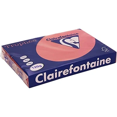 Abbildung von 5 x Clairefontaine Kopierpapier Trophee A4 120g/qm VE=250 Blatt kirsch