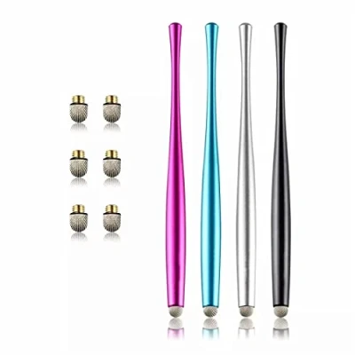 Abbildung von Zeichenstift, Tablet Stylus Stift Touchscreen Stift, Combo Universal kapazitive Faser Feine Spitzen Für iPad, iPhone, Samsung, Huawei (Rose Red)