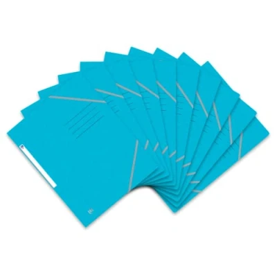 Abbildung von Oxford Top File + Eckspannermappe A4, extrastark aus Karton, hellblau, 10er Pack