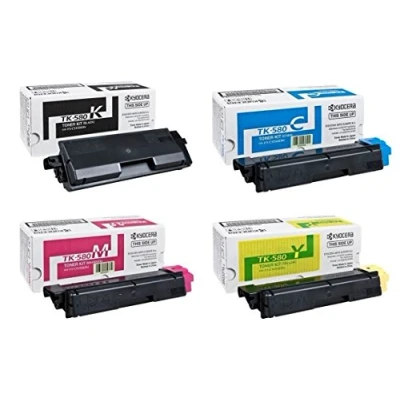 Abbildung von Kyocera TK 580 Original Toner, Multipack, für FS C5150DN ECOSYS P6021CDN 4er Set