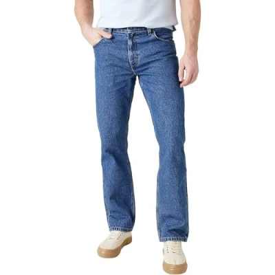 Abbildung von Wrangler Herren Red Kabel Straight Jeans , Medium Stw, 34W / 32L