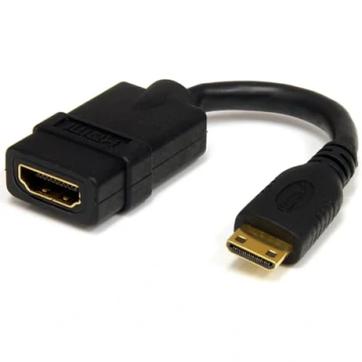 Abbildung von StarTech.com 12cm High Speed HDMI® Kabel HDMI auf Mini Buchse/Stecker / Adapterkabel