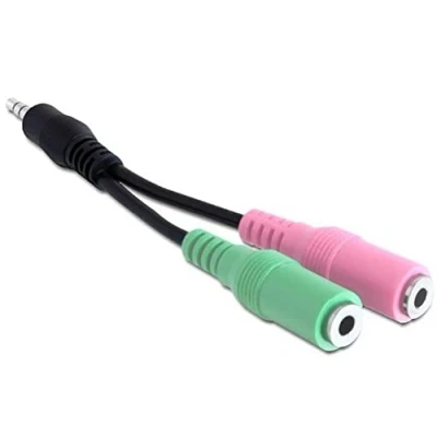 Abbildung von DeLOCK Adapter Klinkenstecker 3,5 mm an 2x Klinkenbuchse