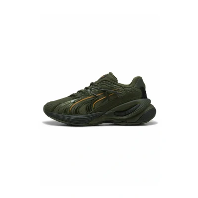 Abbildung von Puma Inverse Moss Sneakers Unisex Schuhe Mit Plain Green Moss/Dark Olive/Pumpkin Pie Größe: 37.5