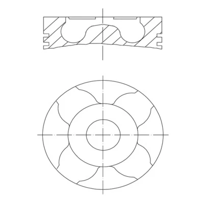Abbildung von Kolben MAHLE ORIGINAL 010 04 01