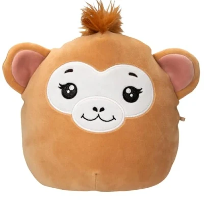 Abbildung von Depesche 13854 Ylvi Swoppies Kuscheltier Affe in Braun, mit Leuchteffekt und runden Ohren, ca. 20 cm großes Plüschtier