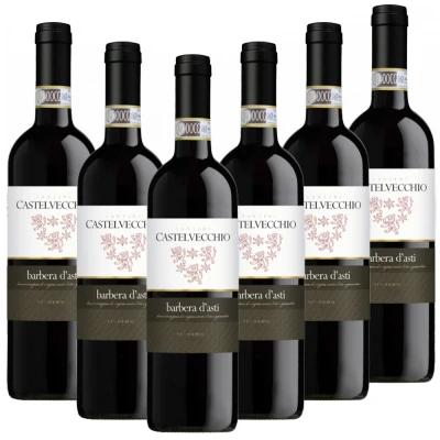 Abbildung von Barbera Asti DOCG Barrique Castelvecchio Italien trocken 6er Karton