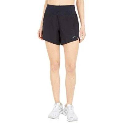 Abbildung von Brooks Chaser 5&quot; 2 in 1 Shorts Damen XS Schwarz Laufshorts für Komfort und Leistung