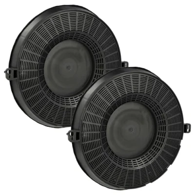 Abbildung von vhbw 2x Aktivkohlefilter kompatibel mit AEG DUB 1610 D, M, DUB1610 DUB1610D, DUB1610W, DU4561 DU 4561 M Dunstabzugshaube