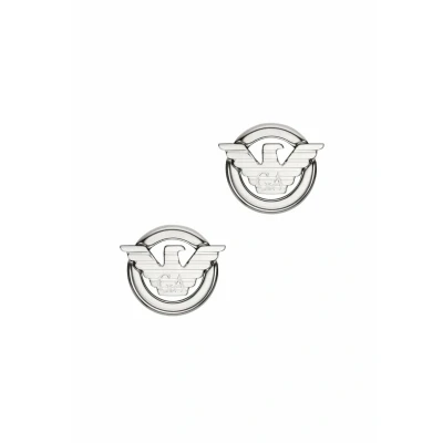 Abbildung von Emporio Armani Herren Silber Ton Edelstahl Ohrringe, EGS3238040