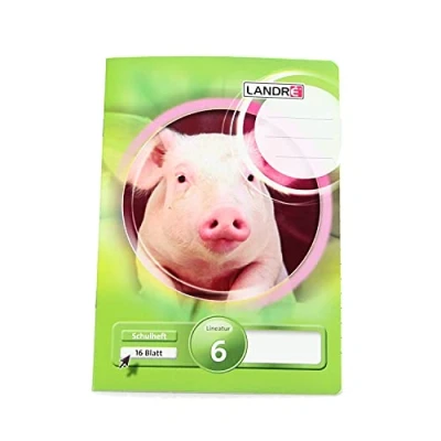 Abbildung von 10 x Landre Schulheft A5 16 Blatt 80 g/qm Lineatur 6 (blanko)