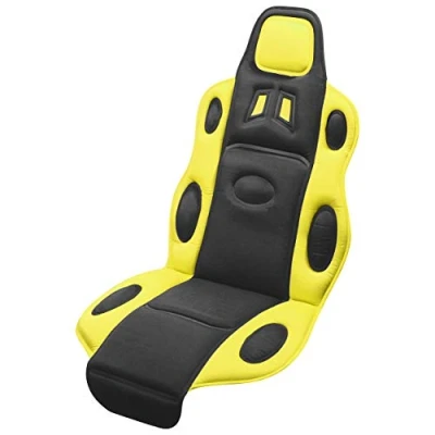 Abbildung von COMPASS 31653 Autositzbezug Race schwarz gelb