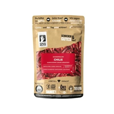 Abbildung von Bremer Gewürzhandel Chilis, ganz, Tianjin Chilis leicht bis mittelscharf, ideal zum Kochen oder Einlegen, 3 x 50g