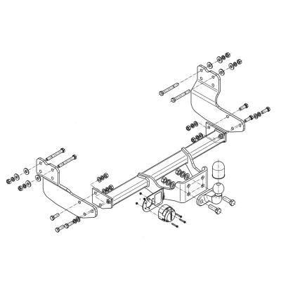 Abbildung von STEINHOF F 301 Anhängevorrichtung FORD: Transit Custom V362 Kastenwagen, Bus kfzteile, kfzteile24, bandel online, bandel, atp