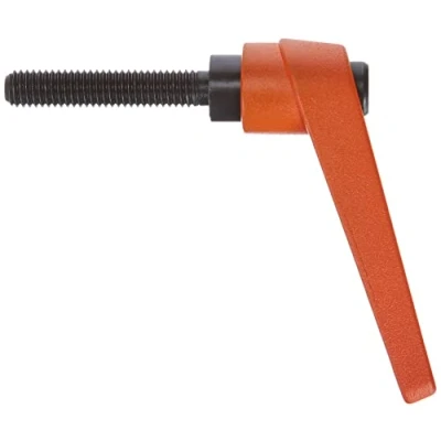Abbildung von HALDER 24400.0371 Verstellbare Klemmhebel, Orange, d1=18 mm / d2=M8 l1=40
