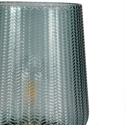 Abbildung von Pauleen LED Tischleuchte Pretty Glamour mobile Türkis Glas/Metall, Leuchtmittel wechselbar, Warmweiß, E27, Timer Batterie