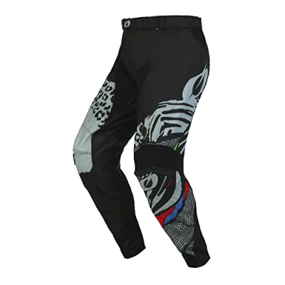 Abbildung von O&#039;NEAL Motocross Hose Kinder Enduro MX Stretch Einsätze, Vollständig gefüttert, Polster aus Gummi für zusätzlichen Schutz Mayhem Youth Pants Wild V.23 Schwarz Grau 28 (16/18)