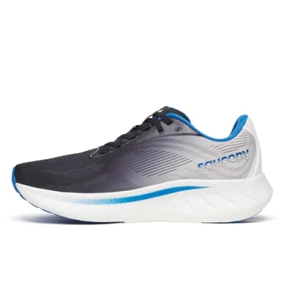 Abbildung von Saucony Ride 18 TG. 40.5 EU Farbe: Black Skydiver, Schwarz/Weiß, 41