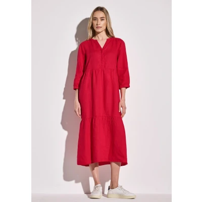 Abbildung von Street One MIT Volants Freizeitkleid, Damen, Größe: 44, Rot