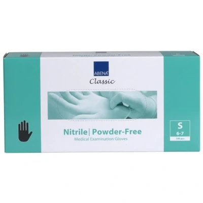 Abbildung von Abena Nitril Handschuhe Puderfrei Größe S schwarz 100 Stück