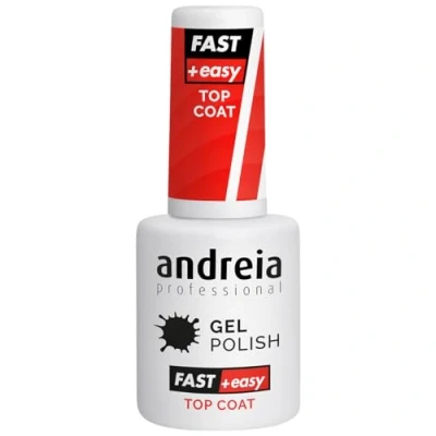 Abbildung von Andreia Professional Gel Top Coat für Nail Art Dekoration mit glänzendem Finish, schnelle und einfache Deckschicht professionelle Manikürereparatur, UV/LED