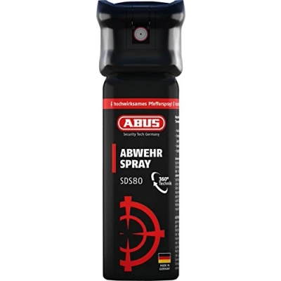 Abbildung von ABUS Camping Gas Abwehrspray SDS80 zur Selbstverteidigung bei Tierangriffen