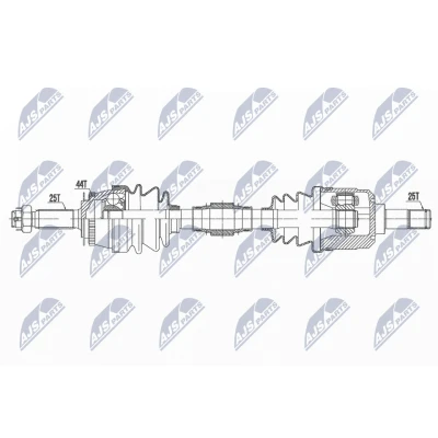 Abbildung von Antriebswelle NTY NPW HY 593