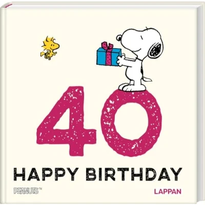 Abbildung von Peanuts Geschenkbuch: Happy Birthday zum 40. Geburtstag: Snoopy, Charlie Brown und Co gratulieren schenken ein Lächeln Ideales kleines Geschenk Geburtstag
