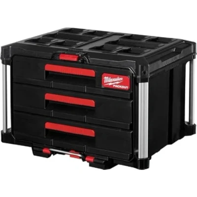 Abbildung von MILWAUKEE Packout 4932472130 Werkzeugkoffer rot/schwarz