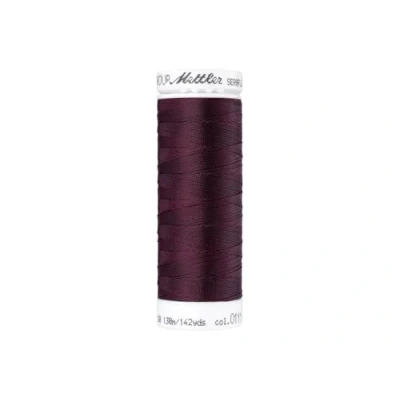 Abbildung von Mettler SERAFLEX elastischer Nähfaden 130 m aubergine Fb. 111