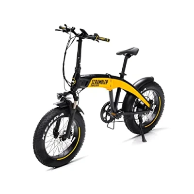 Abbildung von Ducati Scrambler SCR E, faltbar, großes Rad, hydraulische Bremse, 250 W Motor, 374 Wh Akku, bis zu 70 km