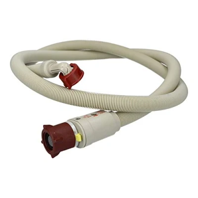 Abbildung von Zulaufschlauch Schlauch mit Aquastop 2 m 90C Universal für Waschmaschinen Geschirrspüler Waschtrockner Spülmaschine 3/4 Anschlussverschraubung
